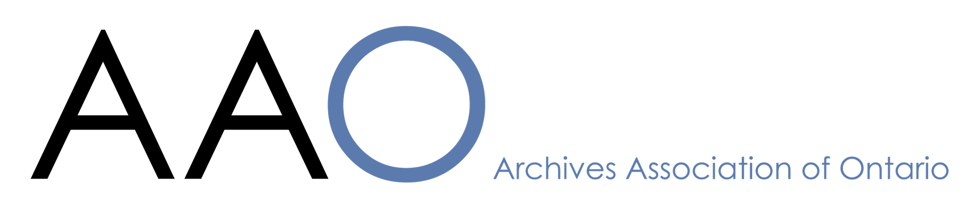 The logo for the Archives Association of Ontario. When clicked on, you will be taken to the home page. 